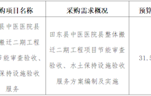 田东县中医医院2023年10月采购意向