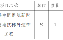 田东县中医医院新院区医技楼扶梯外装饰工程采购成交结果公告