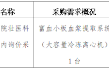 田东县中医医院2024年4月采购意向