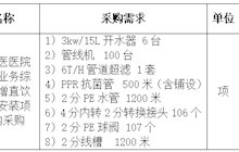 田东县中医医院新院区业务综合楼新增直饮水采购安装项目院内采购公告