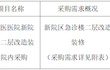 田东中医医院新院区急诊楼二层改造装修项目院内采购公告