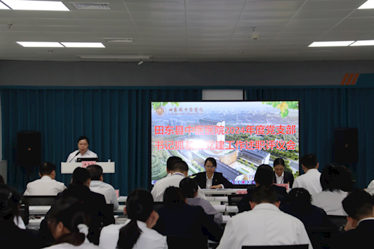 党建赋能医疗：田东县中医医院2024年度党支部书记抓基层党建工作述职会议