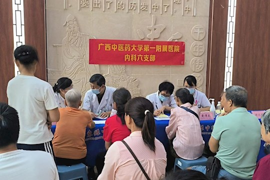 名中医八桂行，健康惠田东——广西名中医史伟教授团队到田东县中医医院开展义诊技术帮扶活动