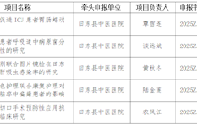 我院5项科研项目获百色市2025年度科技计划立项 立项数量位列全市医疗机构前茅